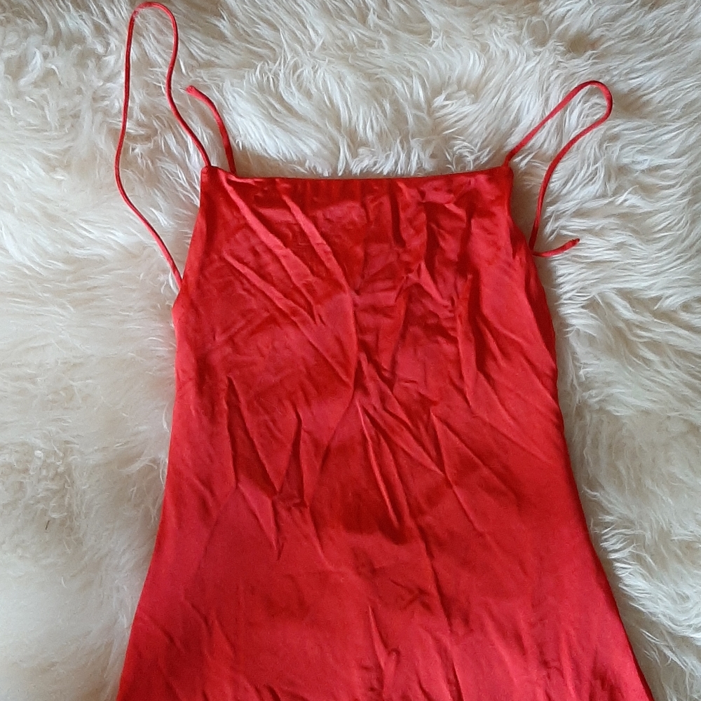 Beautiful red H&M long dress size xs